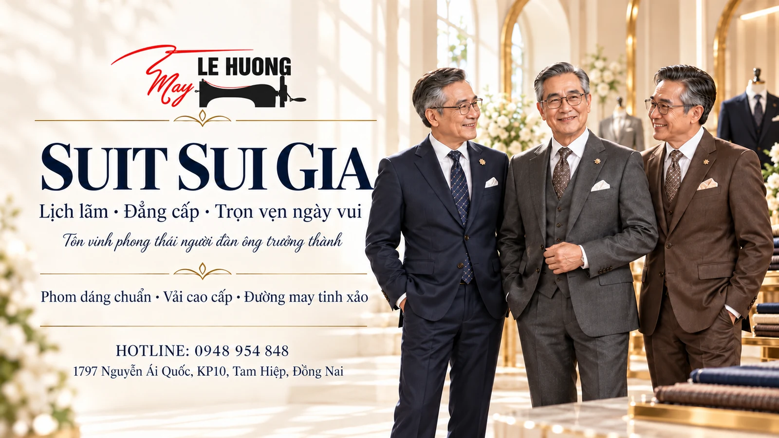 Suit sui gia - Lịch lãm trong ngày vui
