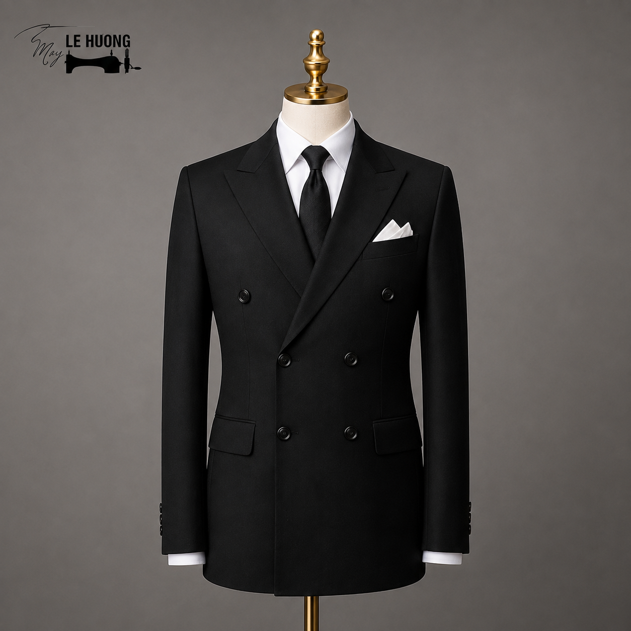 Suit Đen 6 Khuy