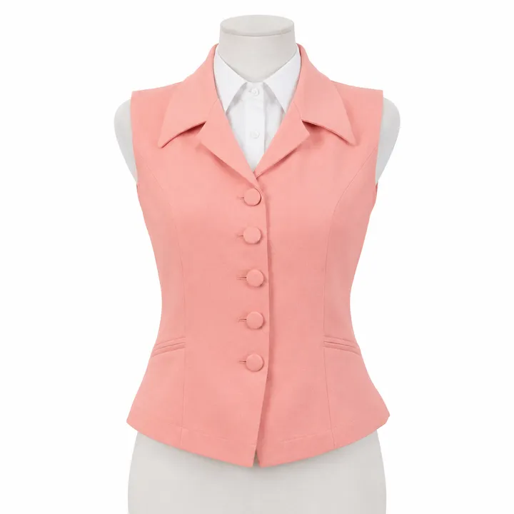 Vest Nữ Hồng Pastel – Gilet